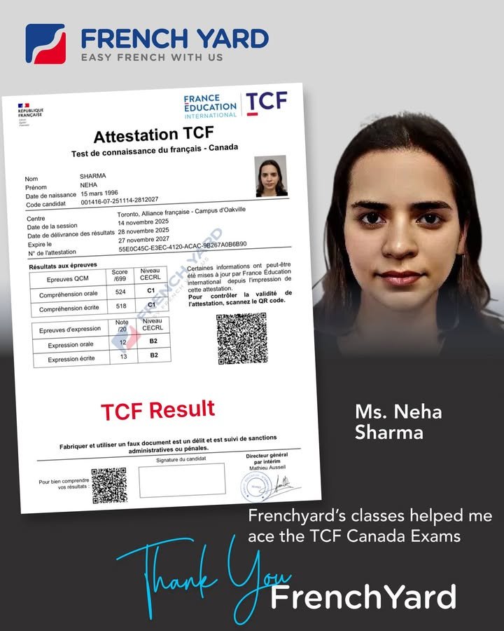 TCF Certificate without Exams